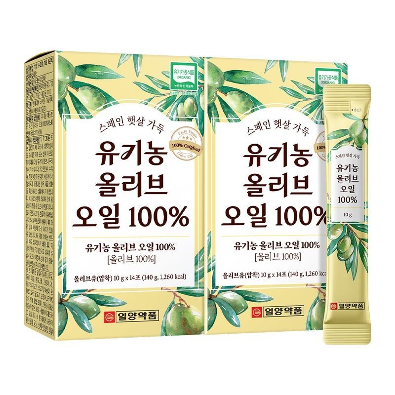 일양약품 유기농 올리브 오일 100% (10ml x 14포) 2박스