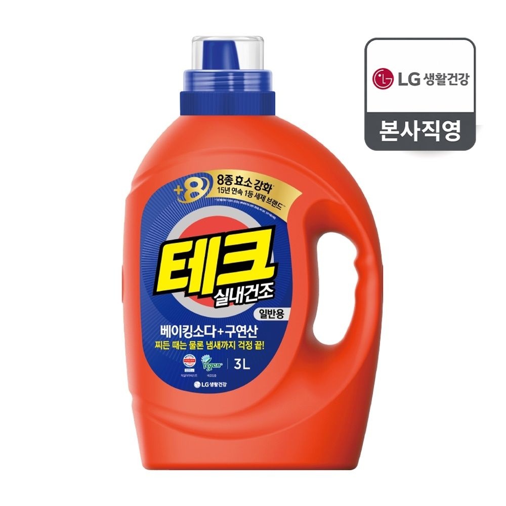 테크 실내건조 베이킹소다 + 구연산 용기 3L 일반