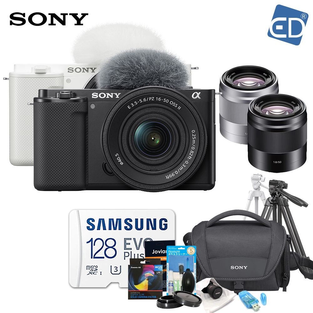 소니정품ZV-E10K/16-50mm+50mm/128G+가방풀패키지/ED