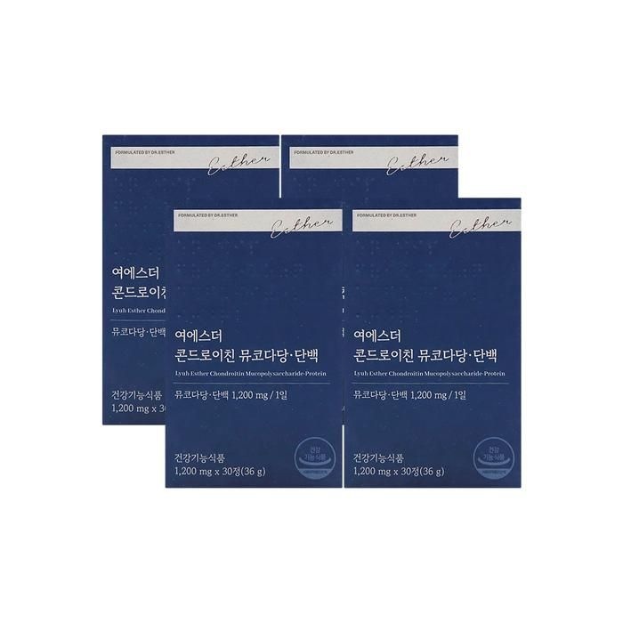 에스더포뮬러 여에스더 콘드로이친 뮤코다당단백 1200mg x 30정 x 4박스