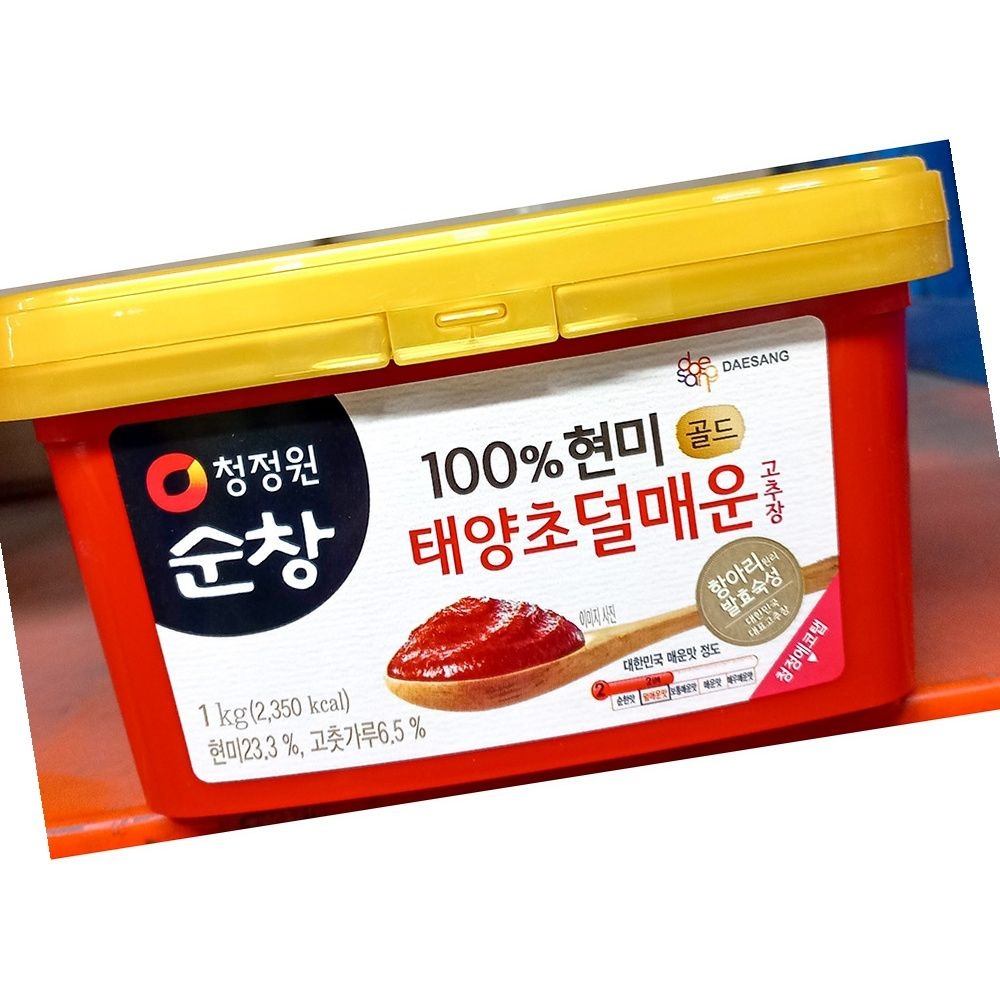 대상 현미 덜매운 태양초 고추장 1kg 12개 업소용