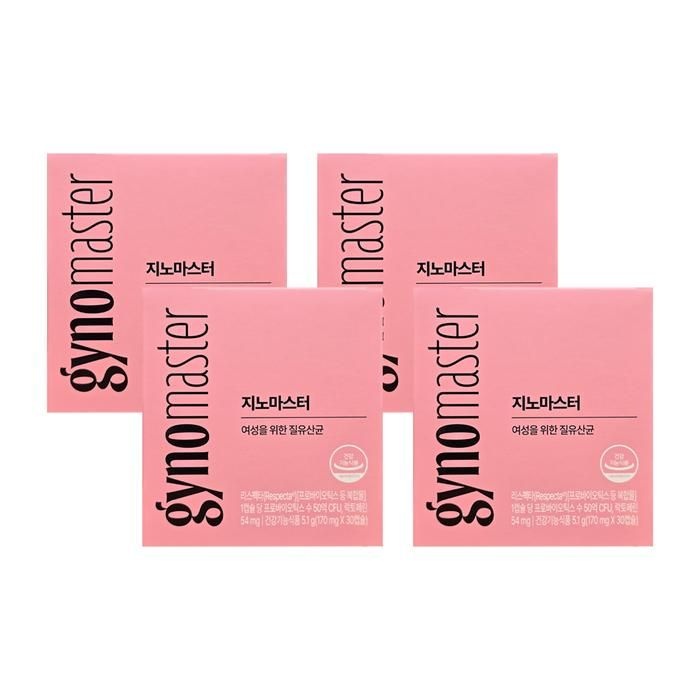 마스터바이옴 지노 마스터 질유산균 170mg x 30캡슐 4박스 hism