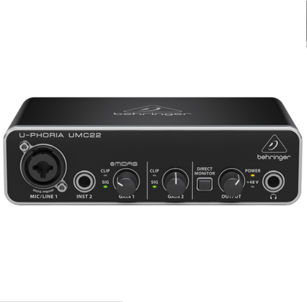 베링거 UMC22 Behringer 홈레코딩 오디오인터페이스