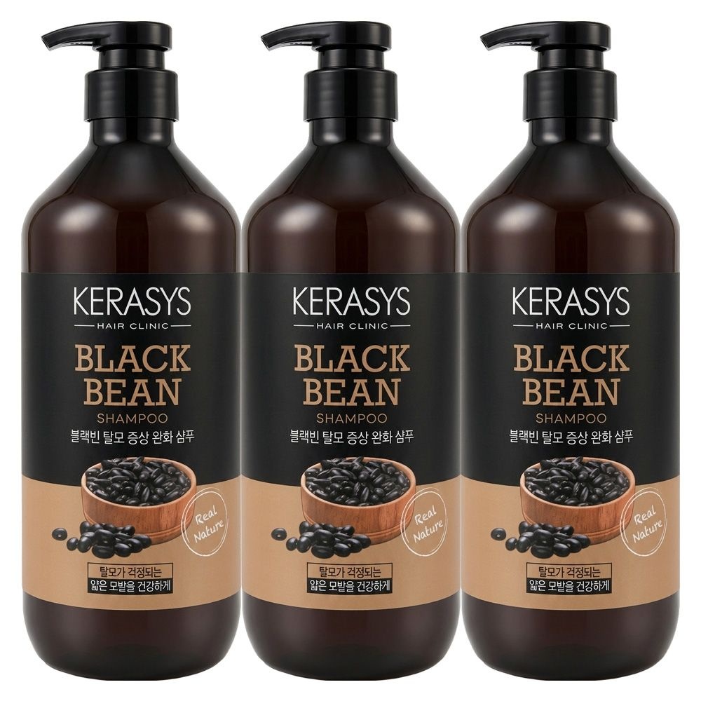 케라시스 블랙빈 탈모증상완화 샴푸 800ml X 3개