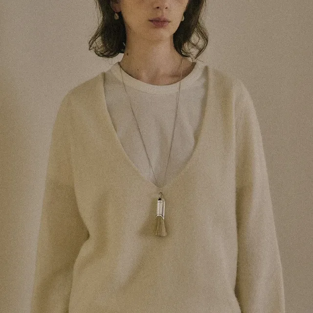 세이지먼트 [6th] HORSEHAIR BRUSH NECKLACE_2 Colors