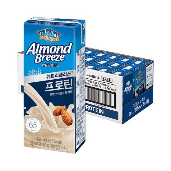 [매일] 아몬드브리즈 뉴트리플러스 프로틴 190ml 24팩 (없음)