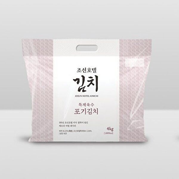 [조선호텔앤리조트]조선호텔 특제육수 포기김치 4kg_냉장 (없음)