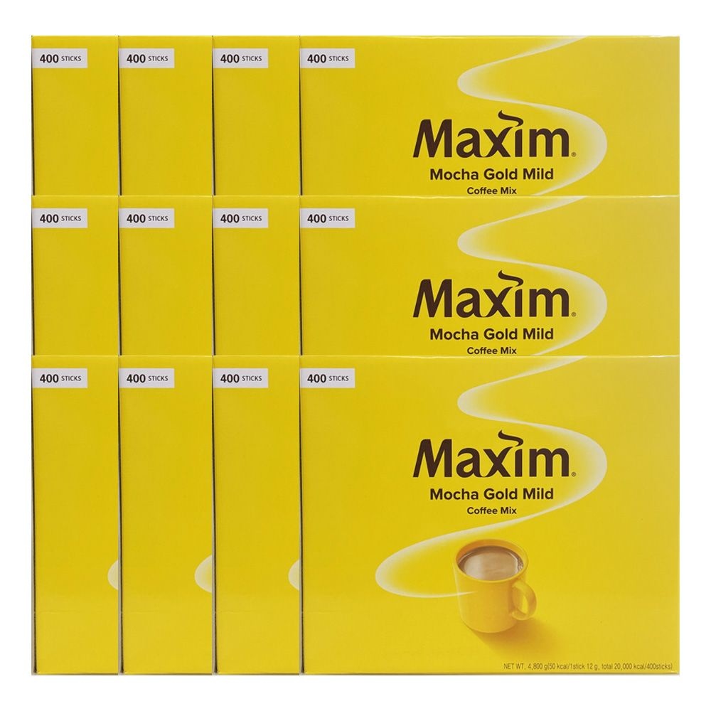 맥심 동서식품 맥심 모카골드 마일드 12g x 400개입 12개 / JJ몰