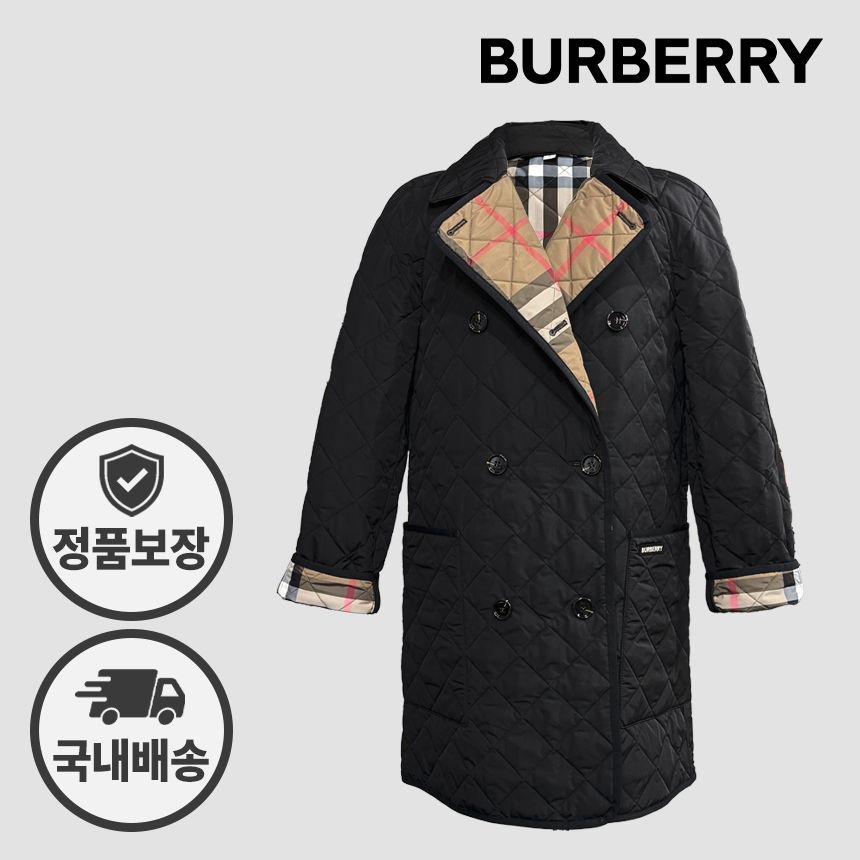[오늘출발] 버버리 퀄팅 롱 자켓 80841991 뉴 타이팅 NEW TYTHING 블랙