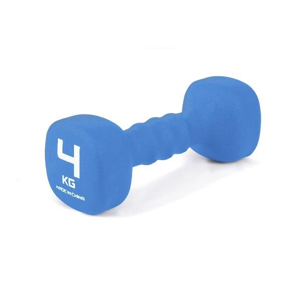 아이워너 네오프렌 사각아령 4kg 스카이블루 뛰어난그립감 편리한 보관과 이동 라운딩
