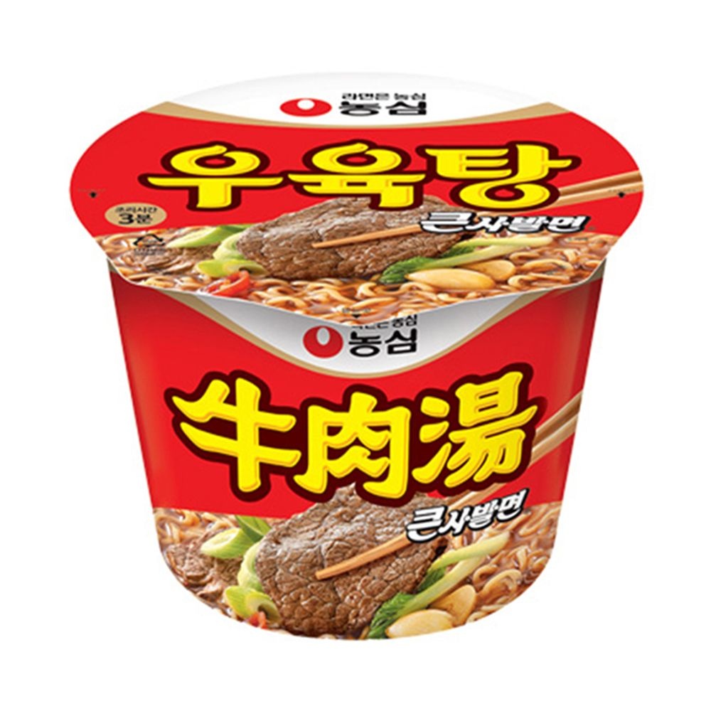 농심 우육탕 큰사발 115gx12 컵라면 큰컵