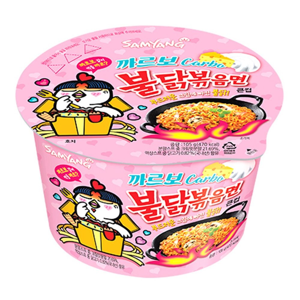 삼양 까르보 불닭볶음면 큰컵 105gx16컵