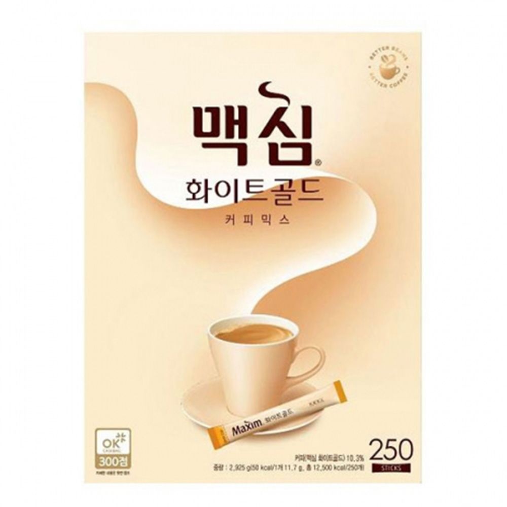 맥심 화이트골드 커피믹스 스틱 250Tx4개