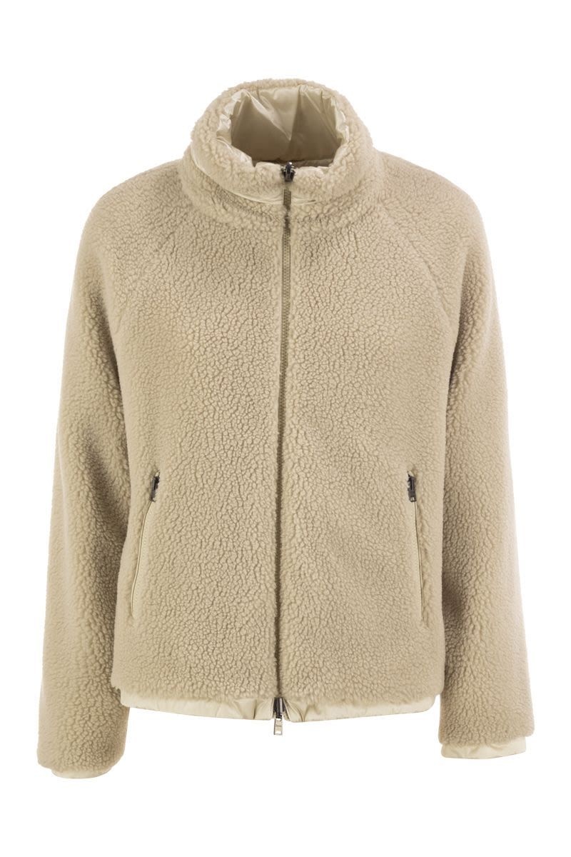에르노 26FW Herno Reversible teddy fleece 앤 technical nylon 자켓 GI000411D127631985
