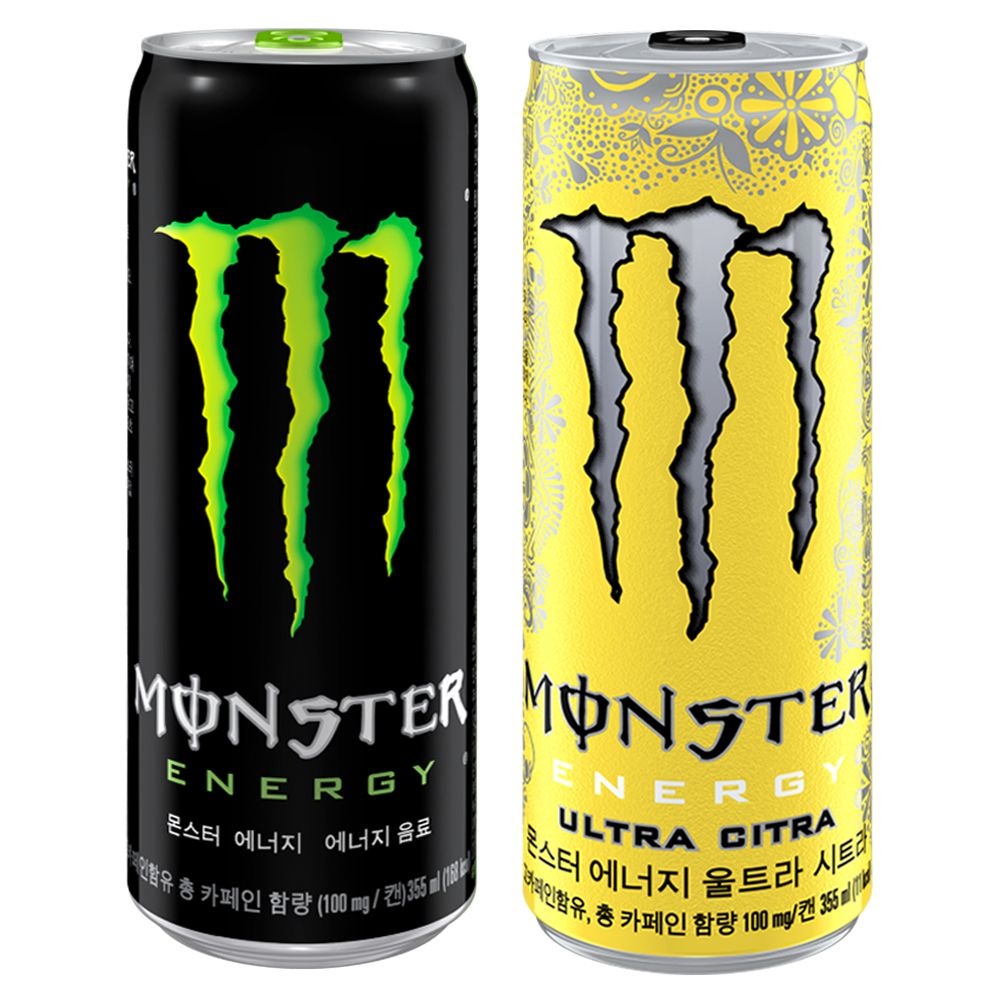 몬스터 355ml 그린 6캔+시트라 6캔