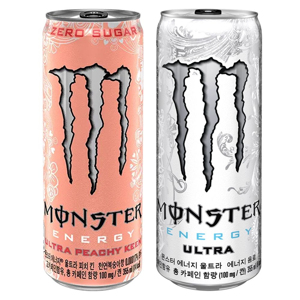 몬스터 에너지 355ml 피치 킨x24캔+울트라x24캔