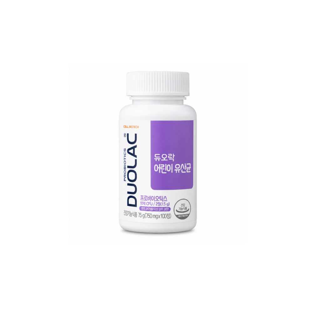 듀오락 어린이 키즈 유산균 750mg x 100정 코스트코