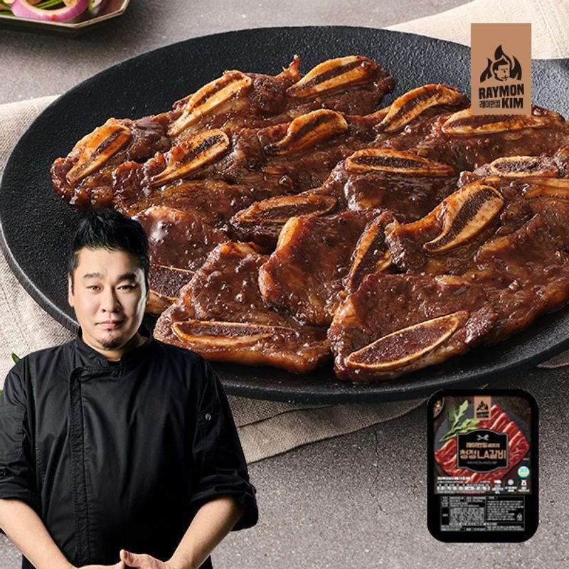 레이먼킴 청정 양념 LA갈비 400g x 4팩