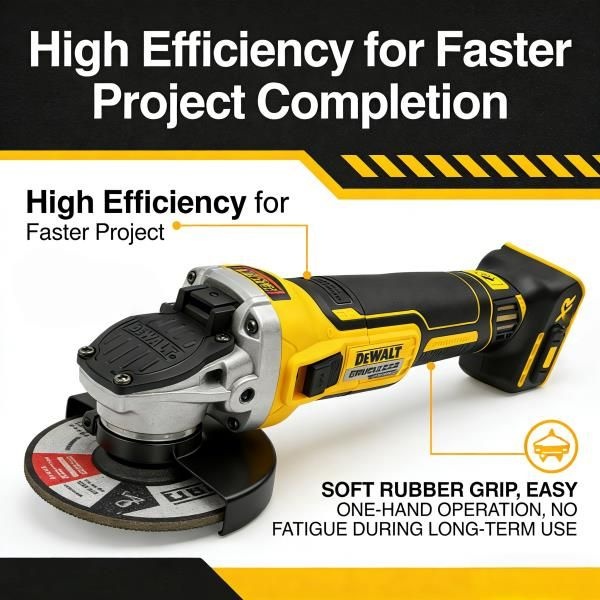 DEWALT DCG405 125mm 플랫 헤드 앵글 그라인더 베어 머신