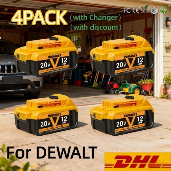 Dewalt 배터리용 DCF845 8/10/12Ah 리튬 이온 배터리,