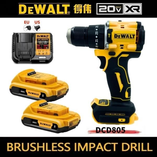 DEWALT DCD805 20V 전동 공구, 브러시리스 임팩트 드릴