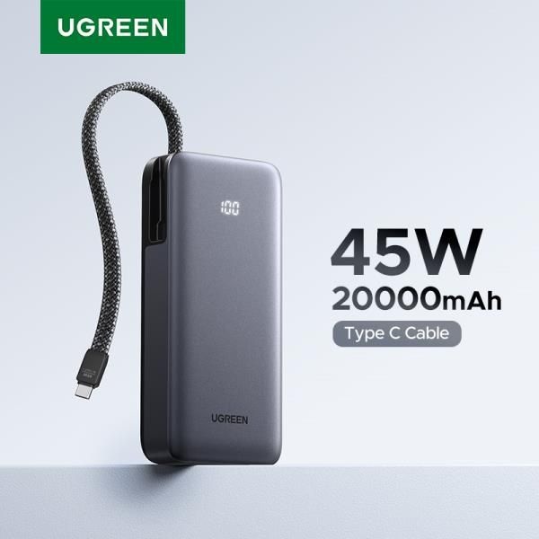 UGREEN 45W 20000mAh 보조배터리 삼성 S25 Ultra