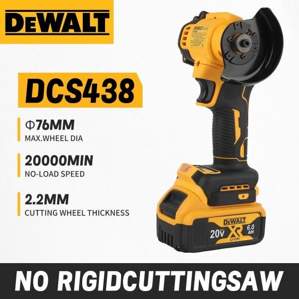 DEWALT DCS438 무선 앵글 그라인더 3 인치 미니 연마 연삭기