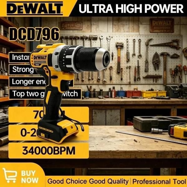디월트 DCD796 충전식 휴대용 20V 배터리 무선 브러시리스 전동