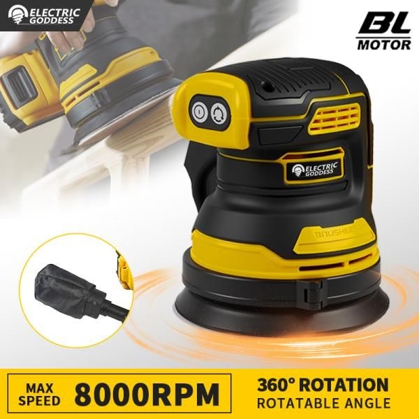 Dewalt 20V 배터리 용 전기 여신 브러시리스 샌더 디스크