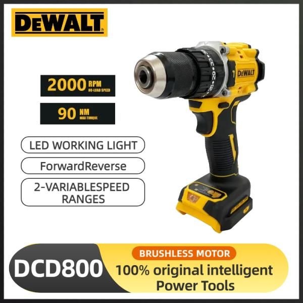 DEwalt 2000RPM 무선 임팩트 드릴 DCD800 1/2 인치