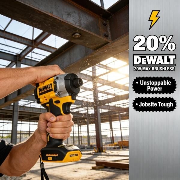 DeWalt DCF860 브러시리스 전기 스크루드라이버 임팩트 드릴,