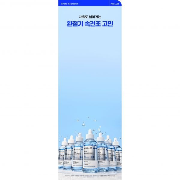 [속건조필수템] 웰라쥬 리얼 히알루로닉 블루 100 앰플 75ml 2입 기획