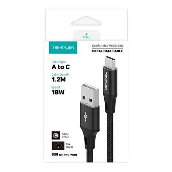 [셀러허브 가전]템플러 C타입충전케이블 AtoC 메탈 데이터 케이블 1.2M (TEM-DMC-120) (52571484)