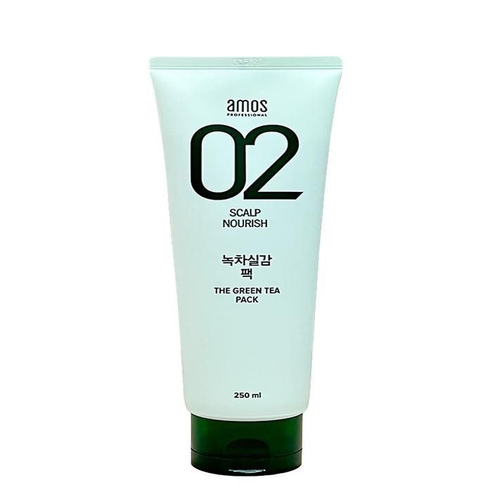 아모스 녹차실감 팩 250ml 두피 모발 케어 팩(AD)