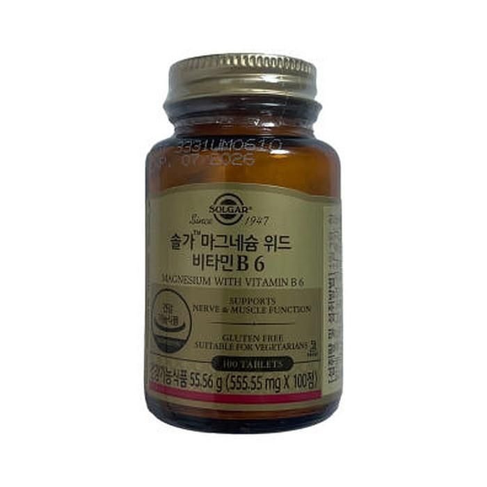 솔가 마그네슘 위드 비타민 B6 555.55mg x 100캡슐 x3SET (AD)