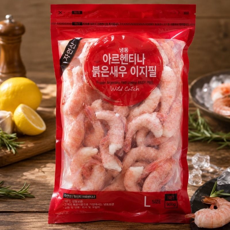 냉동붉은새우L 908g X 2pack
