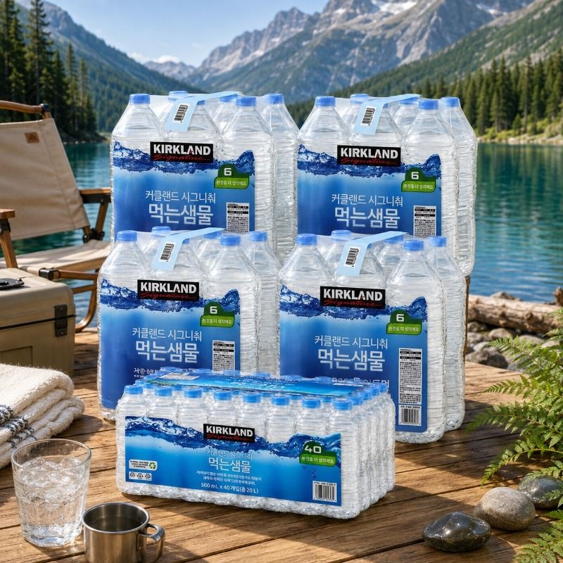 커클랜드 시그니춰 먹는 샘물 2L x 24 + 500ml x 40