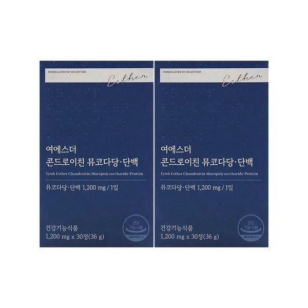 [하프클럽]에스더포뮬러 여에스더 콘드로이친 뮤코다당단백 1200mg x 30정 x 2박스