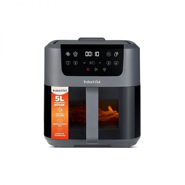 [해외] Instant Pot 인스턴트 팟 보르텍스 컴팩트 트러플 그레이 핫 에어 프라이어 5리터 바구니, 가족용 크기, 4-in-1 - 핫 에