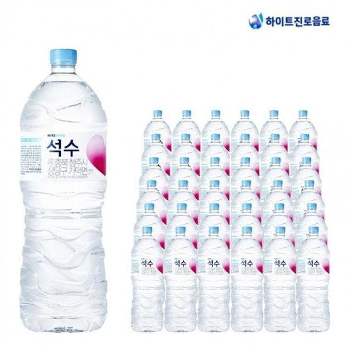 DI 하이트진로 석수 2L x 36개 생수2리터 미네랄워터 먹는샘물