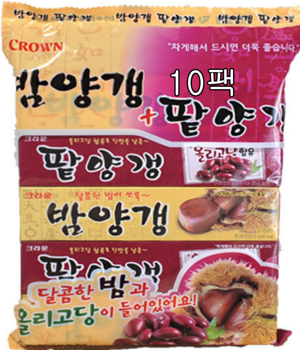 해태제과 크라운 밤양갱5개입 + 팥양갱5개입 500g