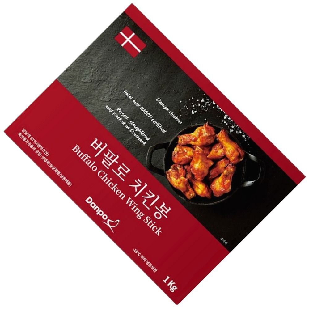 덴포 홈파티 HMR 어린이 홈식 간식 혼술 요리 혼밥 냉동 버팔로 치킨봉 1kg 1개