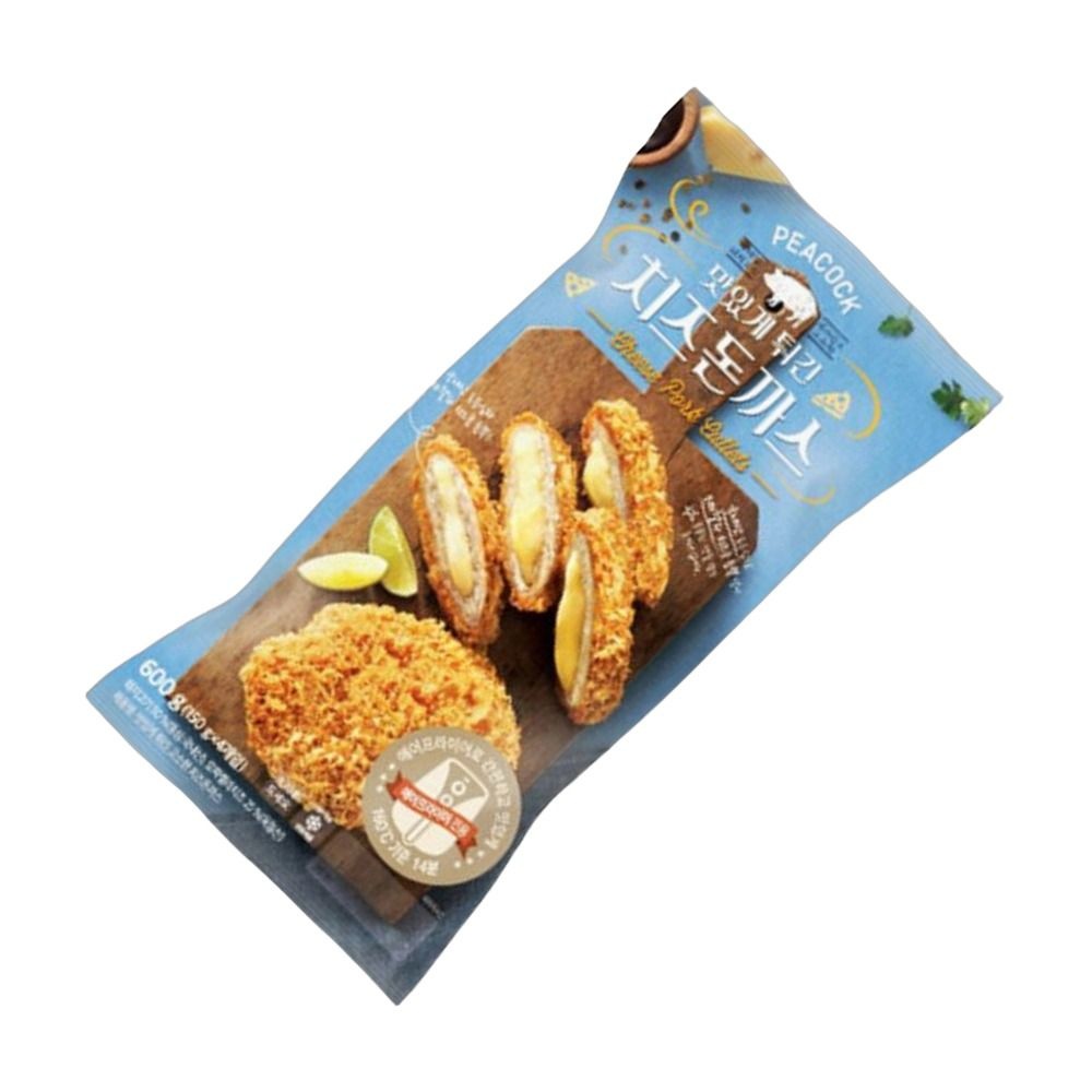 늘찬 피코크 경양식 에어프라이기요리 맛집 돈카츠 돈가스 맛있게 튀긴 치즈돈까스 600g 1개