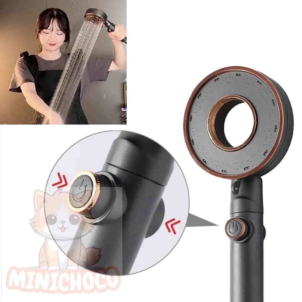 모나카협력사 미니초코 안개분사샤워기 수압조절샤워기세트 고압샤워 수압조절 도넛 샤워기헤드 그레이