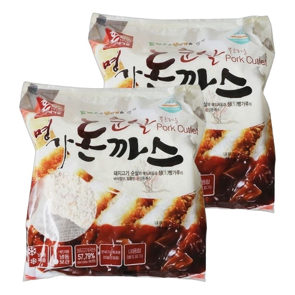 한맥식품 어린이 홈쿡 취준생 브런치 혼담은 순살돈까스 750g(150gx5입) 2개