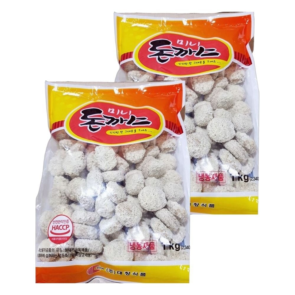 아미고 안주 튀긴 아이간식 식자재 배달 옛날 맛집 경양식 돈가스 미니 돈까스 1kg 2개