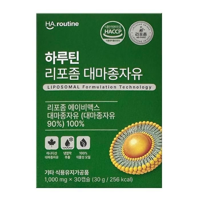 [하루틴] 하루틴 리포좀 대마종자유 1000mg x 30캡슐 1개 dn