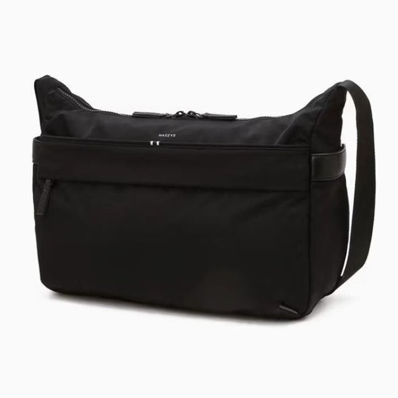 헤지스 ACC [갤러리아] 헤지스핸드백 HJBA6E343BK  [HATCH-BAG] 블랙 나일론 크로스백