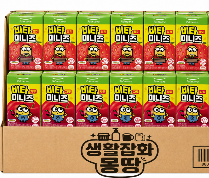 풀무원 풀무원 비타미니즈 딸기+자두 아이음료 혼합