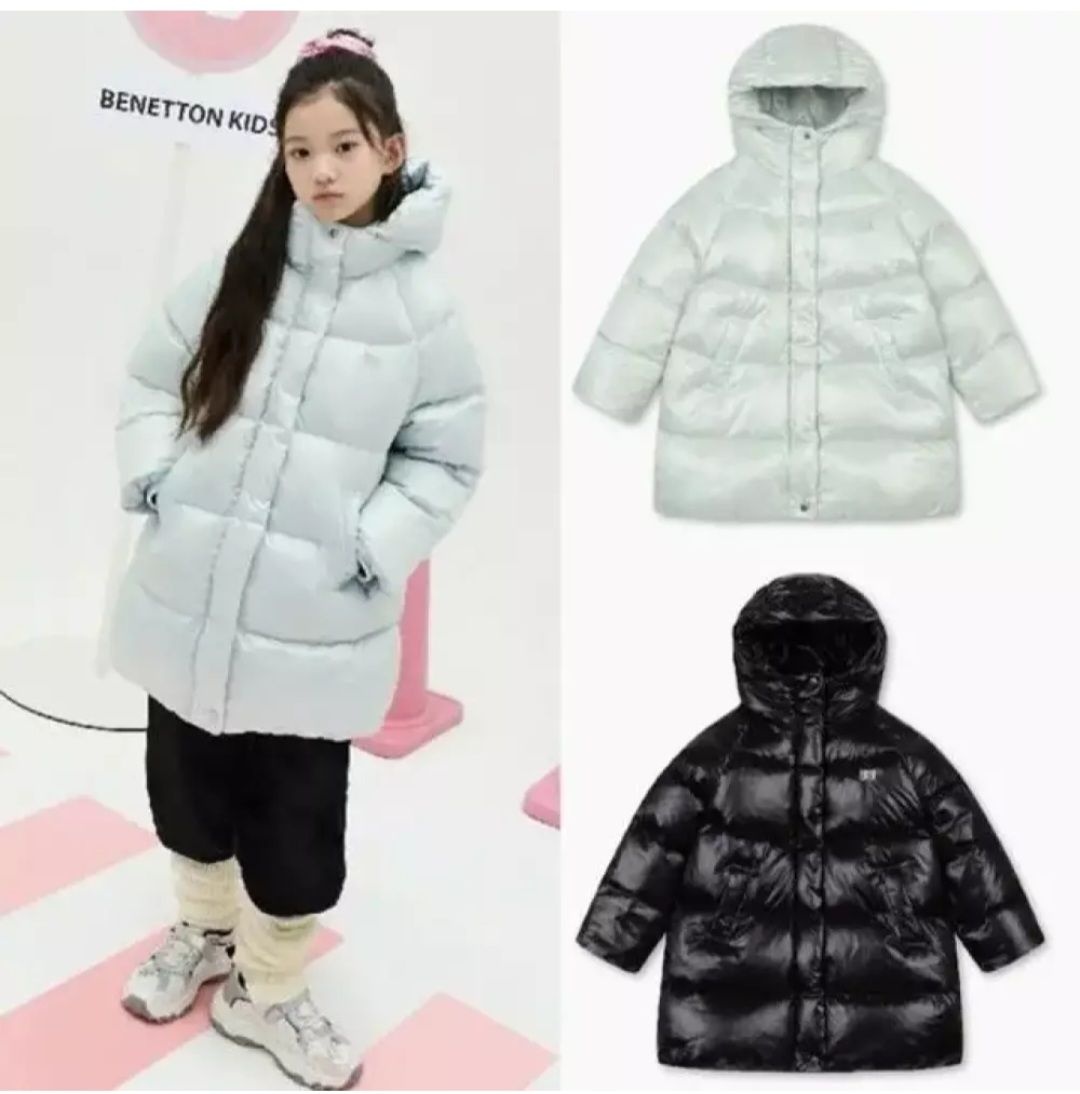 25FW-셔링 후드 롱 다운/QADJ02561 (정상가 339,000원) (라이트블루)